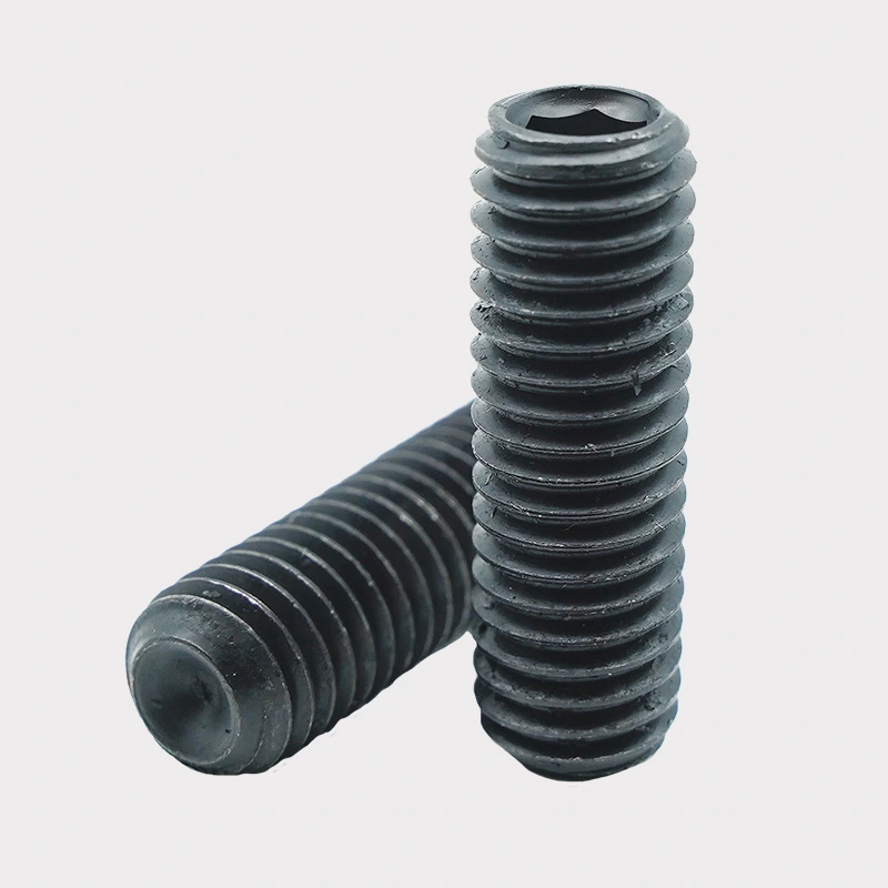 Skru set soket Hex Hex hitam dengan titik cawan