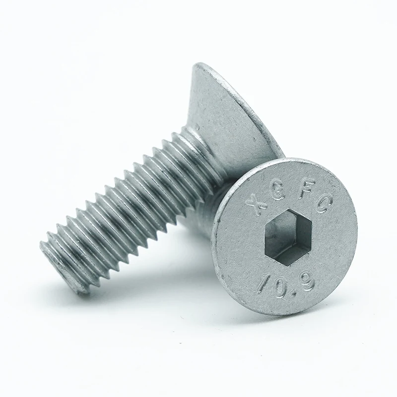 Dacromet-coated Hex Socket Countersunk Head Cap Screws Dacromet-coated Hex Socket Countersunk Head Cap Screws