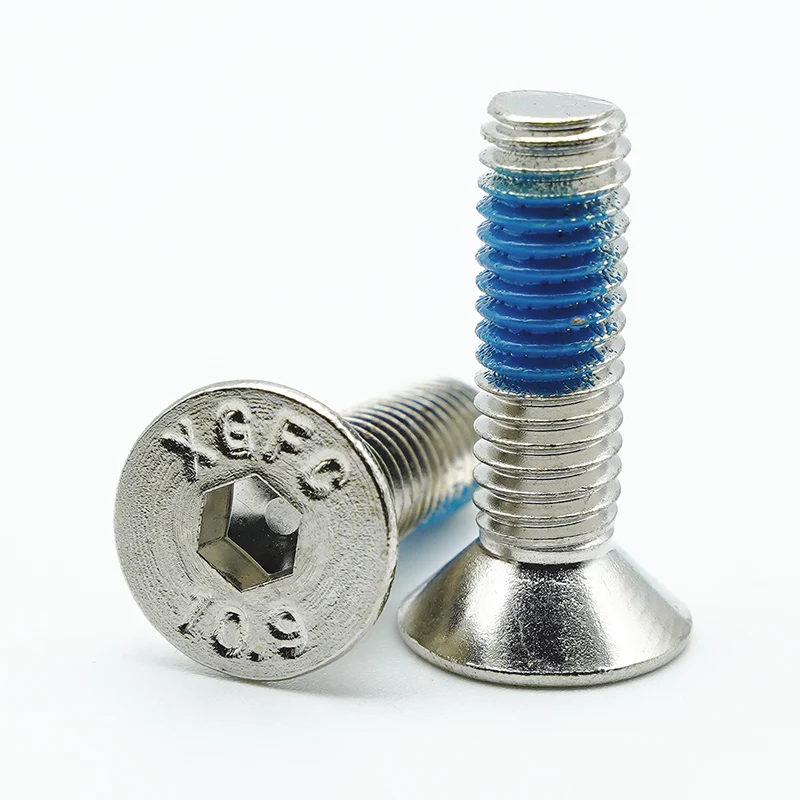 Skru Cap Head HeaCerunk Hex Socket Nikel dan Pelekat Hex