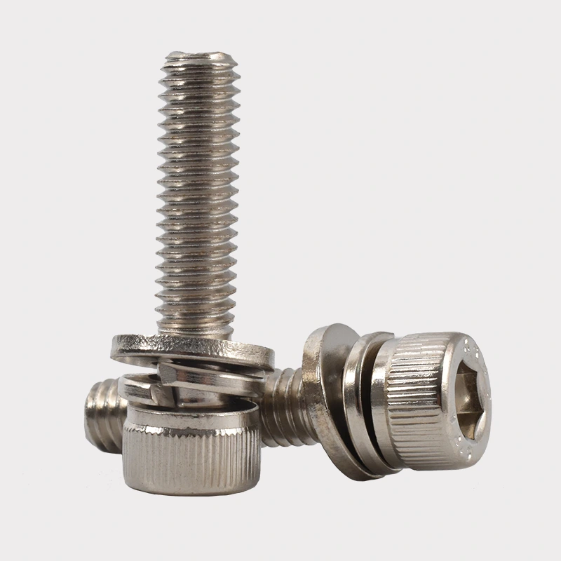 Skru Gabungan Kepala Soket Hex Nickel-Plated Hex